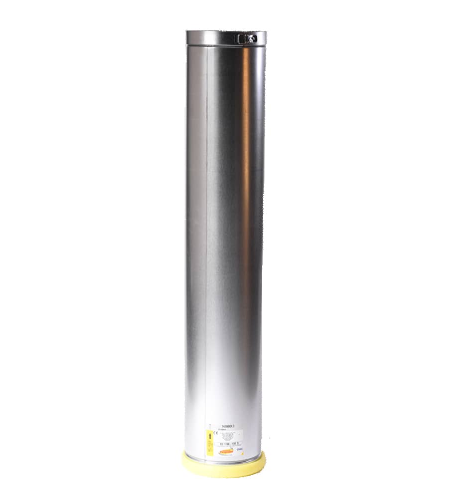 Dubbelwandig geisoleerd kanaal , lengte 1200mm ZI